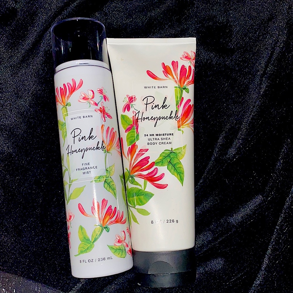 wire barn pink honey suckle bodycream + body mist
